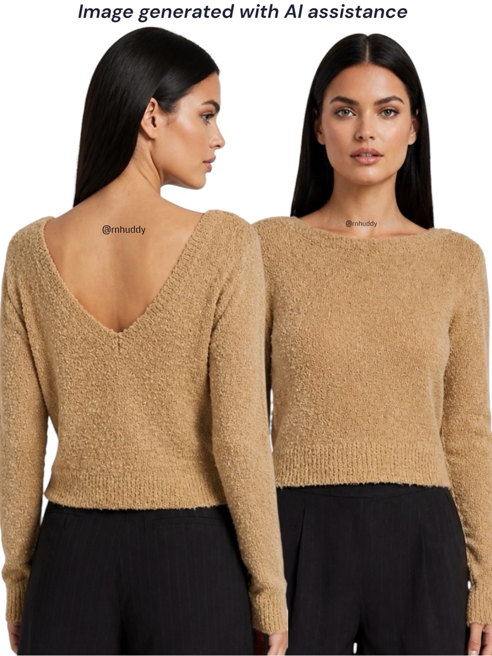NWT ATM Anthony Thomas Melillo L tan 27% wool sweater